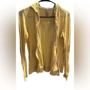 GAP Yellow Zip Up Medium Sweater